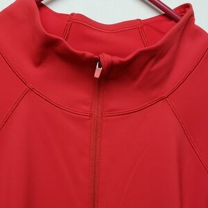 Athleta Ranier Half Zip fleece top Red womens size 2X New SOLD OUT retailed $108
